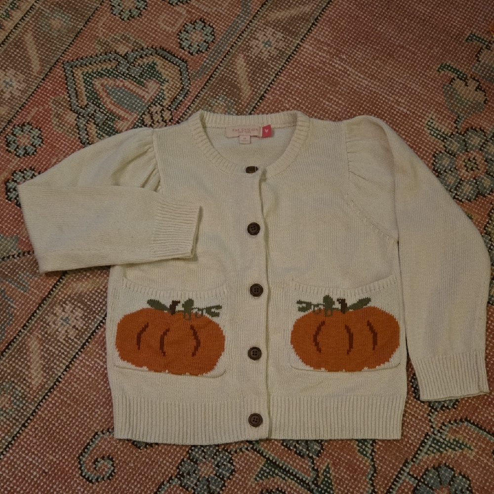 Pink Chicken Cream Knit Cardigan